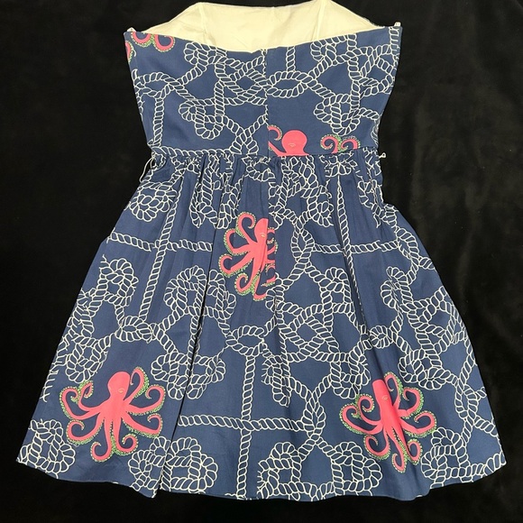 Melly M Blue and Pink Octopus Dress - Picture 2 of 7